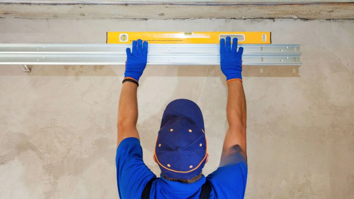 how do you level a garage door