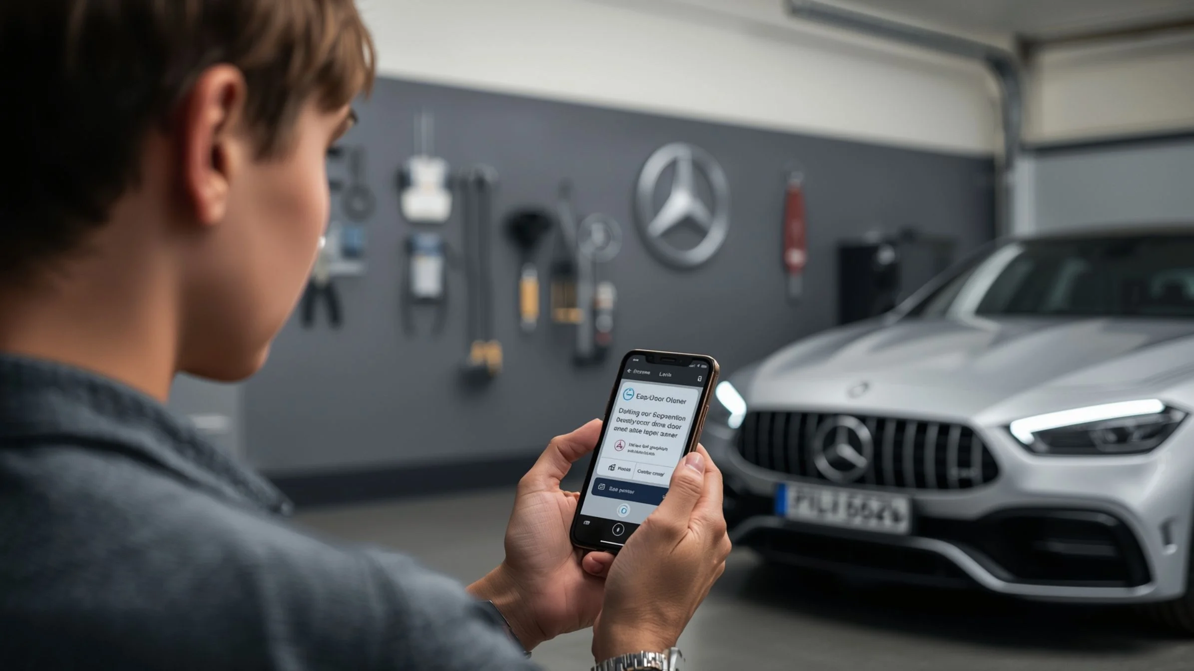 how to program mercedes garage door opener