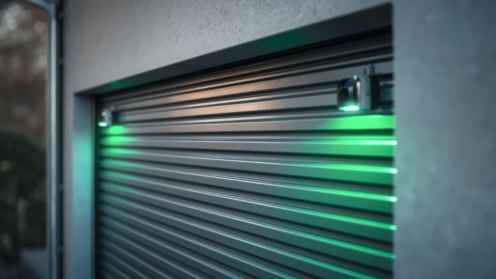 should both sensors on garage door be green