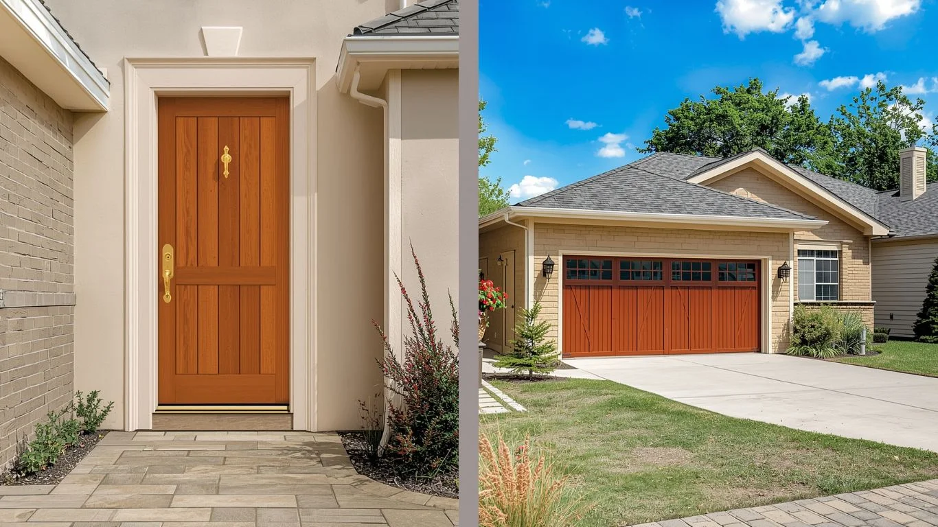 should front door and garage door match