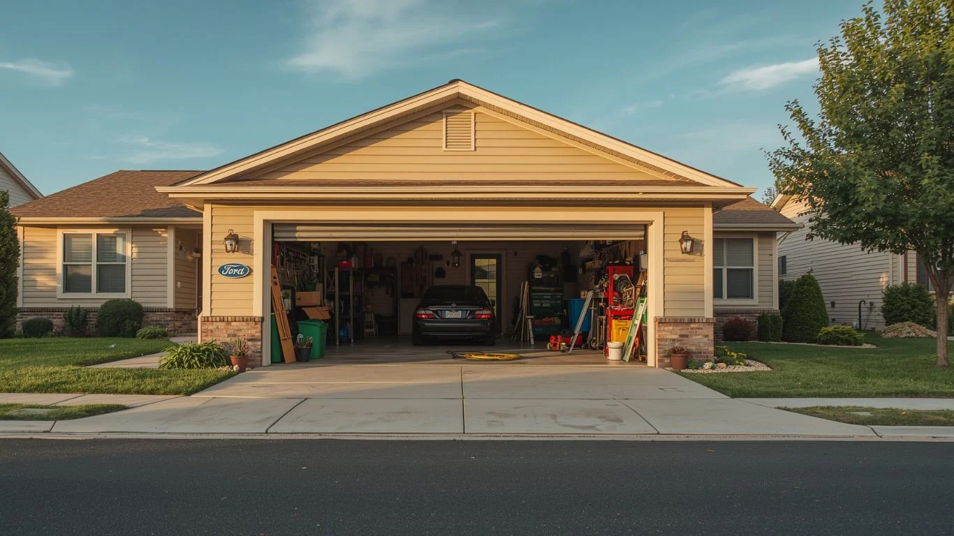 why do people leave their garage doors open